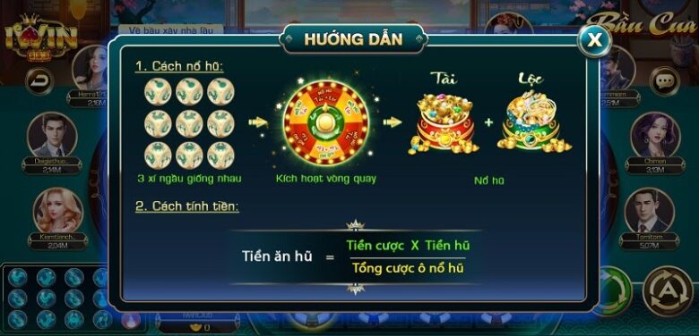 Cách tính nổ hũ khi chơi bầu cua tại cổng game đổi thưởng Iwin